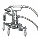 Kingston Brass Vintage 3-3/8-Inch Deck Mount Tub Faucet, Polished Chrome