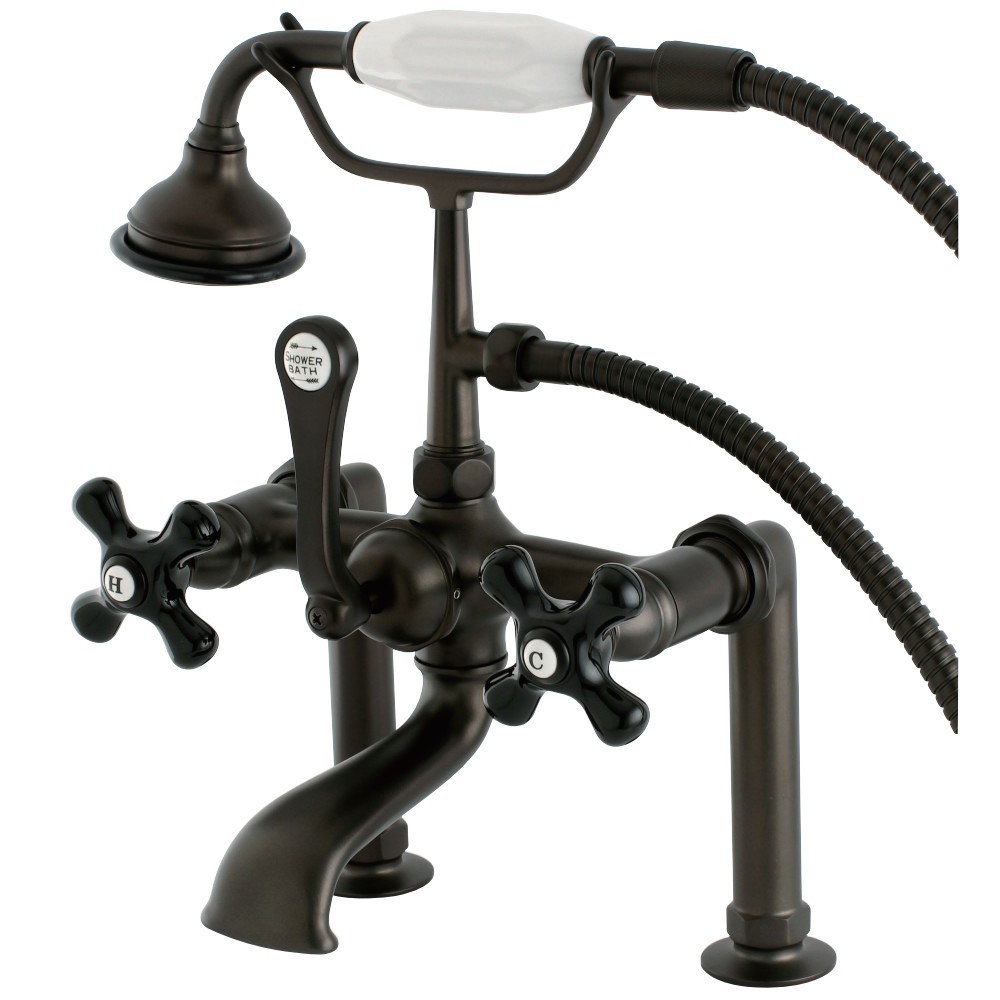 Aqua Vintage Duchess Deck Mount Clawfoot Tub Faucet, Oil Rubbed Bronze