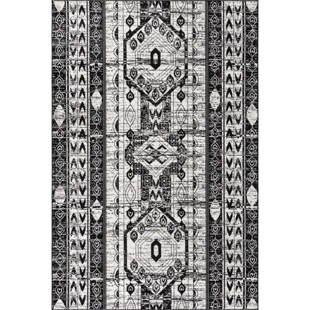 Rug Unique Loom Portland White Rectangular 6' 0 x 9' 0 Rug Unique Loom Portland White Rectangular 6' 0 x 9' 0
