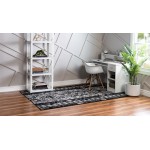 Rug Unique Loom Portland White Rectangular 6' 0 x 9' 0