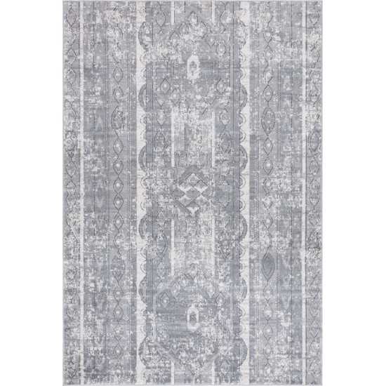 Rug Unique Loom Portland Gray Rectangular 6' 0 x 9' 0