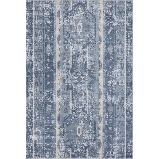 Rug Unique Loom Portland Blue Rectangular 6' 0 x 9' 0