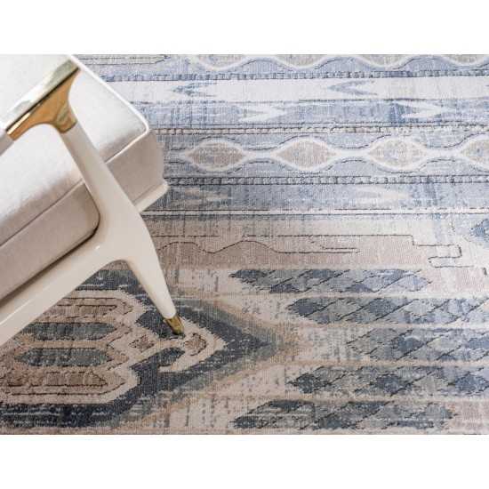 Rug Unique Loom Portland Navy Blue Rectangular 6' 0 x 9' 0