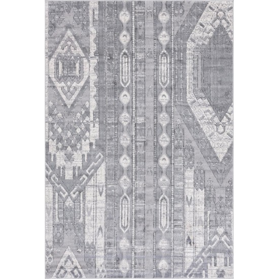 Rug Unique Loom Portland Gray Rectangular 6' 0 x 9' 0