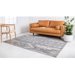 Rug Unique Loom Portland Gray Rectangular 6' 0 x 9' 0