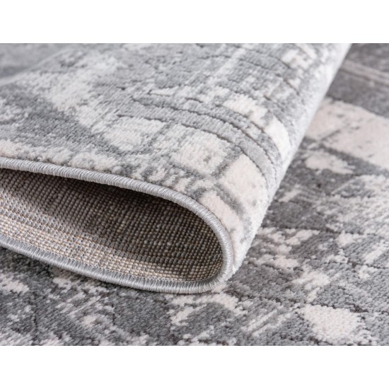 Rug Unique Loom Portland Gray Rectangular 6' 0 x 9' 0