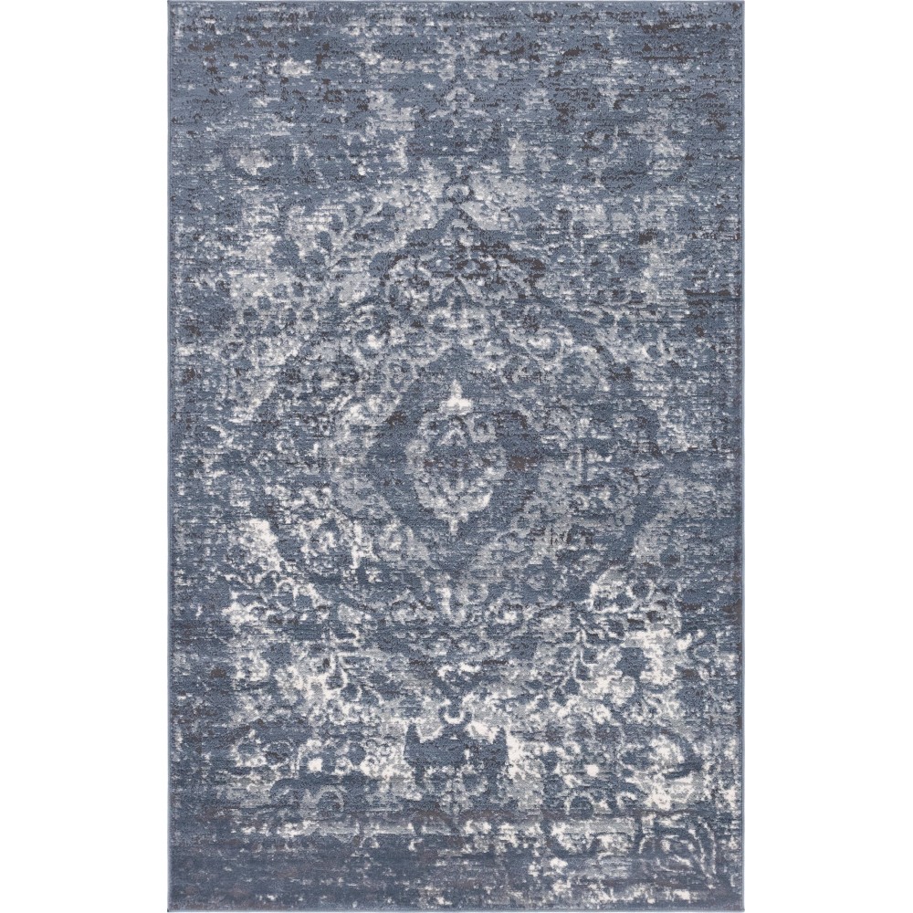 Rug Unique Loom Portland Blue Rectangular 5' 0 x 8' 0