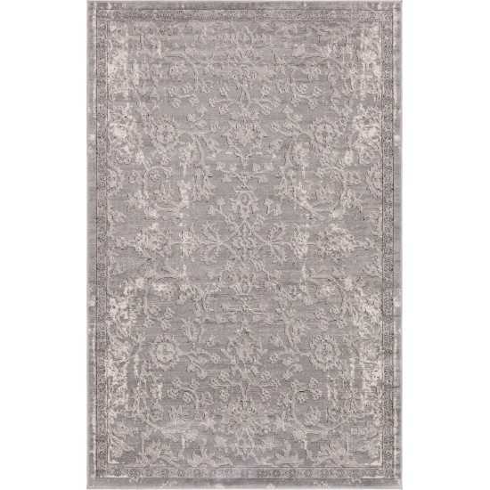 Rug Unique Loom Portland Gray Rectangular 5' 0 x 8' 0