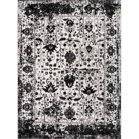 Rug Unique Loom Portland White Rectangular 8' 0 x 11' 0