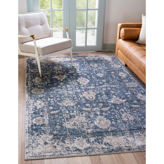 Rug Unique Loom Portland Blue Rectangular 8' 0 x 11' 0