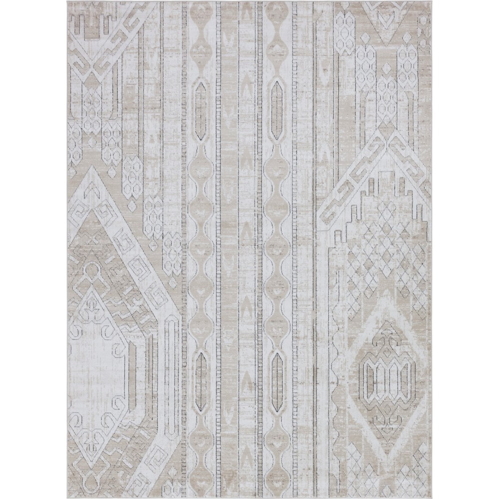Rug Unique Loom Portland Tan Rectangular 8' 0 x 11' 0 Rug Unique Loom Portland Tan Rectangular 8' 0 x 11' 0