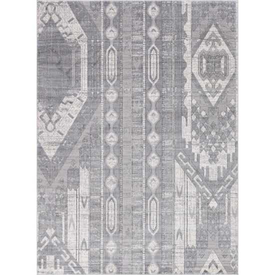 Rug Unique Loom Portland Gray Rectangular 8' 0 x 11' 0