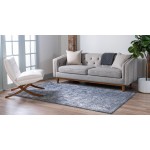 Rug Unique Loom Portland Blue Rectangular 8' 0 x 10' 0