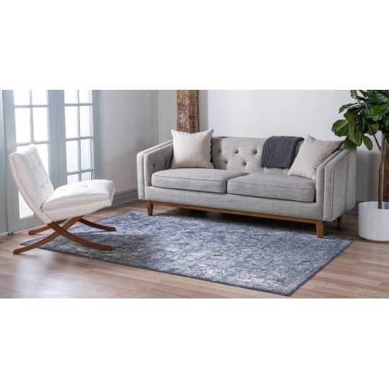 Rug Unique Loom Portland Blue Rectangular 8' 0 x 10' 0