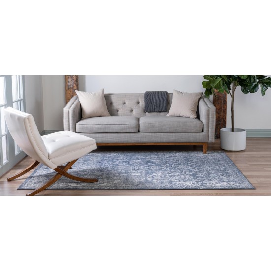 Rug Unique Loom Portland Blue Rectangular 8' 0 x 10' 0