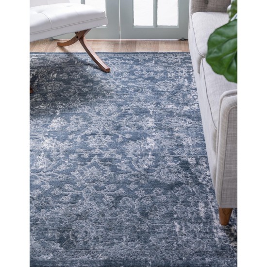 Rug Unique Loom Portland Blue Rectangular 8' 0 x 10' 0