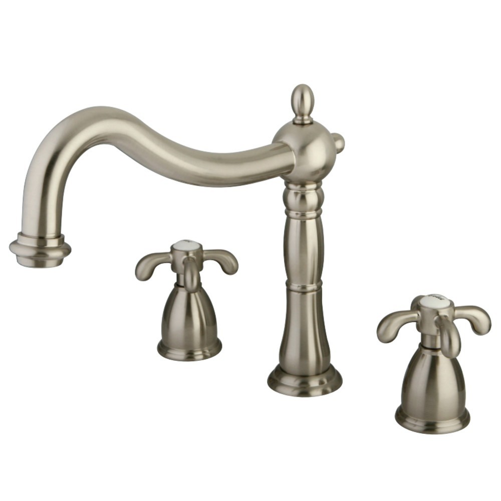 Kingston Brass French Country Roman Tub Faucet, Brushed Nickel