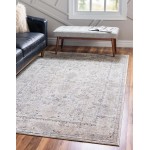Rug Unique Loom Portland Ivory Rectangular 8' 0 x 10' 0