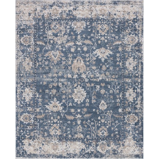 Rug Unique Loom Portland Blue Rectangular 8' 0 x 10' 0