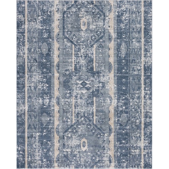 Rug Unique Loom Portland Blue Rectangular 8' 0 x 10' 0