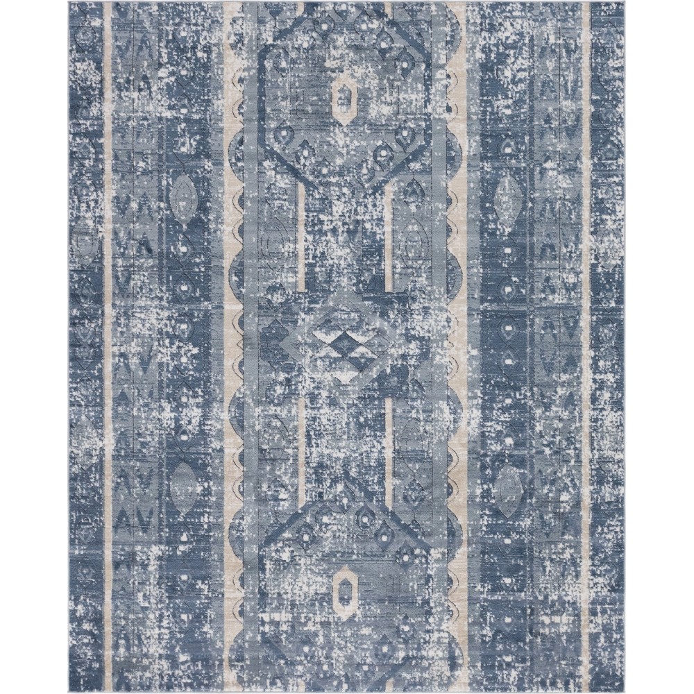 Rug Unique Loom Portland Blue Rectangular 8' 0 x 10' 0 Rug Unique Loom Portland Blue Rectangular 8' 0 x 10' 0