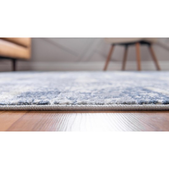 Rug Unique Loom Portland Blue Rectangular 8' 0 x 10' 0