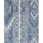 Rug Unique Loom Portland Blue Rectangular 8' 0 x 10' 0