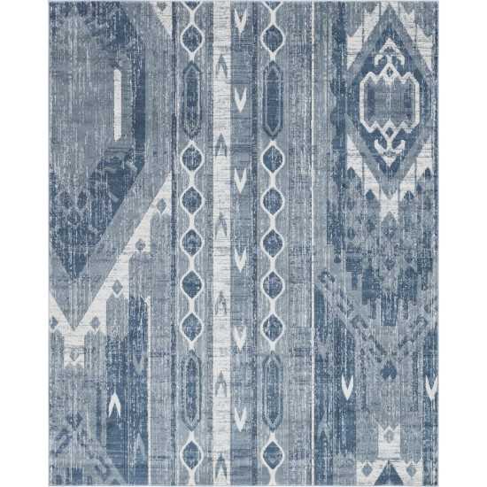 Rug Unique Loom Portland Blue Rectangular 8' 0 x 10' 0