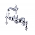 Kingston Brass Vintage 3-3/8-Inch Deck Mount Tub Faucet, Polished Chrome