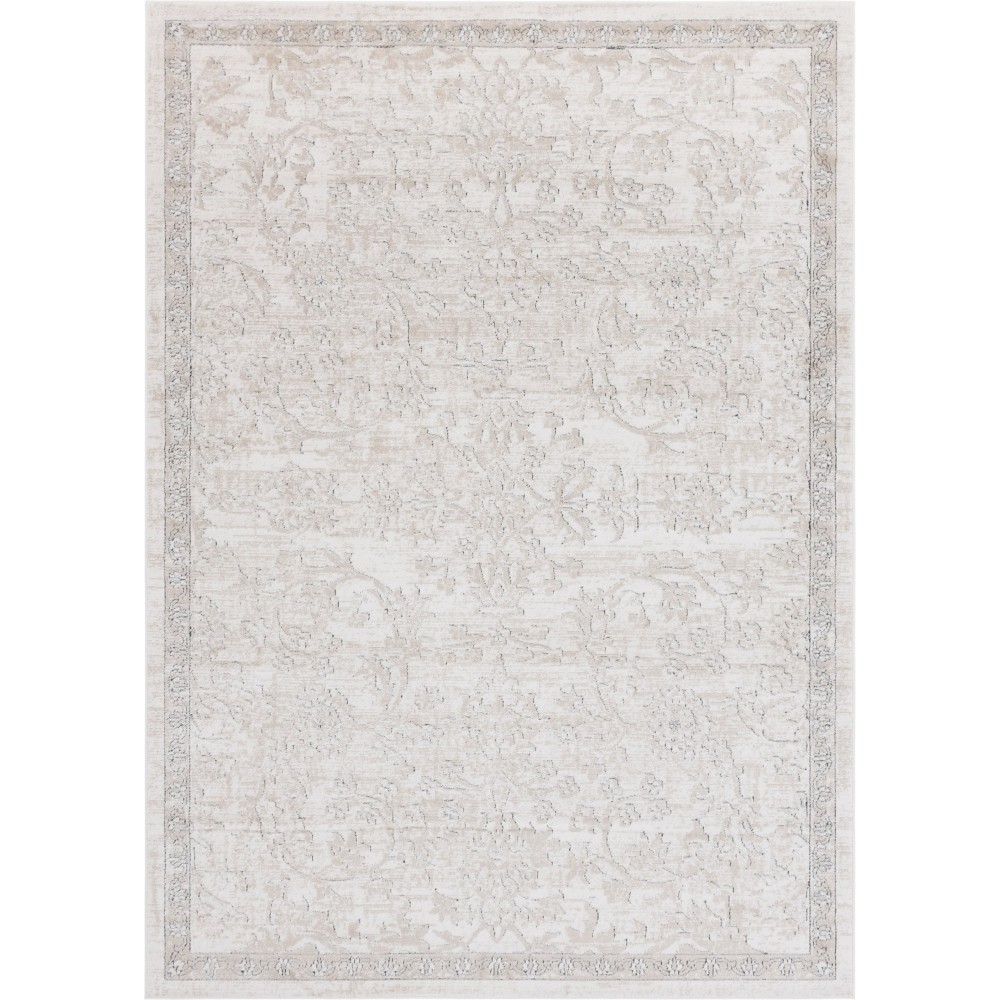 Rug Unique Loom Portland Ivory Rectangular 7' 0 x 10' 0