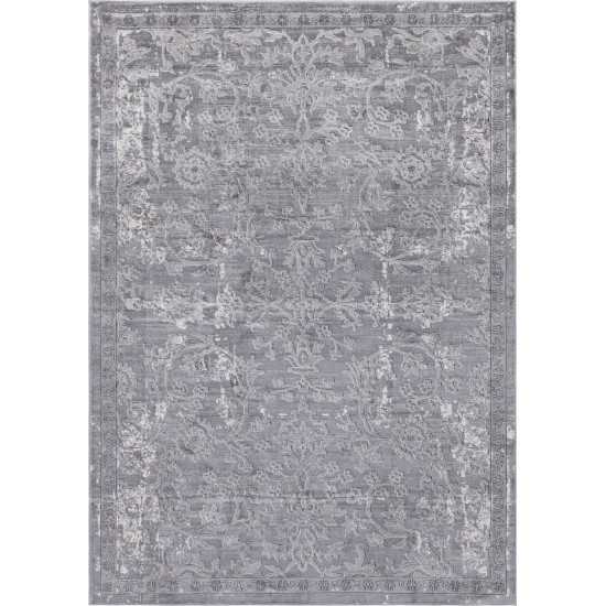 Rug Unique Loom Portland Gray Rectangular 7' 0 x 10' 0