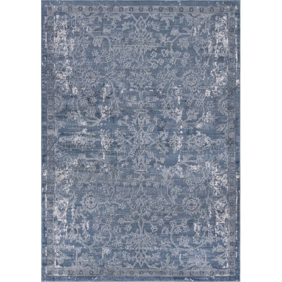 Rug Unique Loom Portland Blue Rectangular 7' 0 x 10' 0