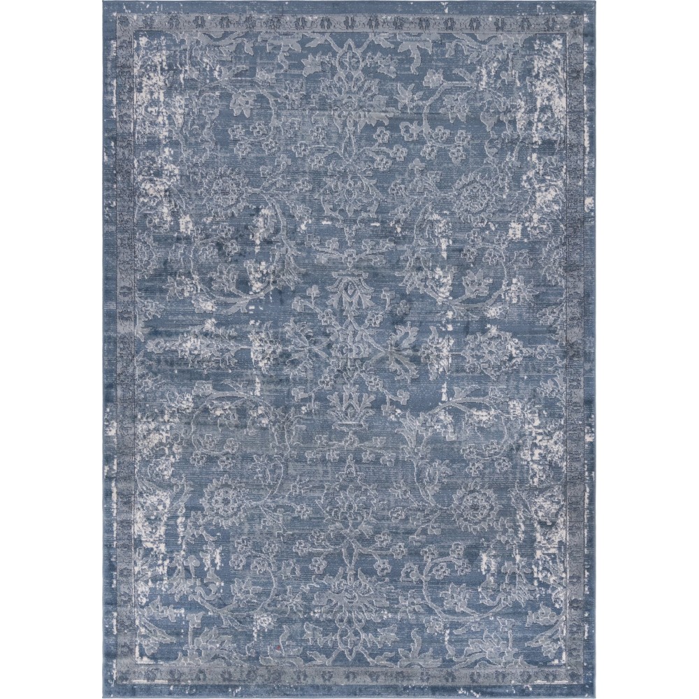 Rug Unique Loom Portland Blue Rectangular 7' 0 x 10' 0