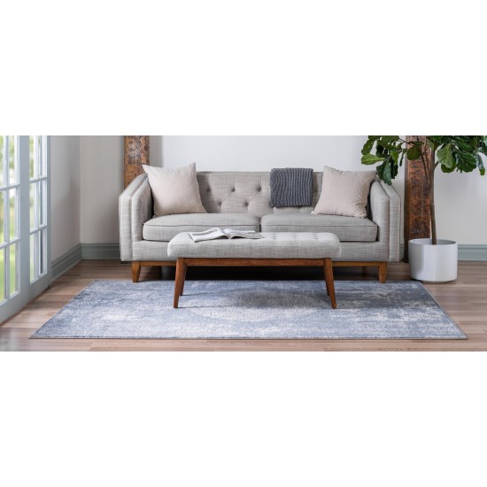 Rug Unique Loom Portland Blue Rectangular 7' 0 x 10' 0