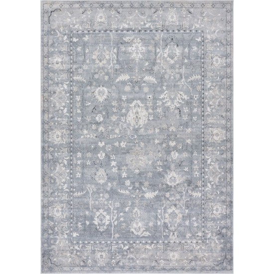 Rug Unique Loom Portland Gray Rectangular 7' 0 x 10' 0