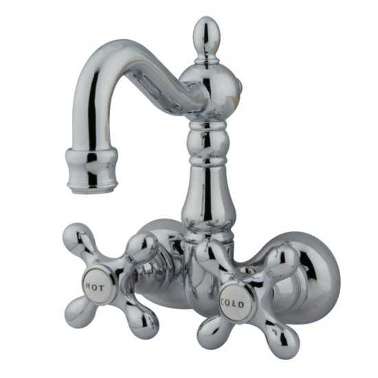 Kingston Brass Vintage 3-3/8-Inch Wall Mount Tub Faucet, Polished Chrome