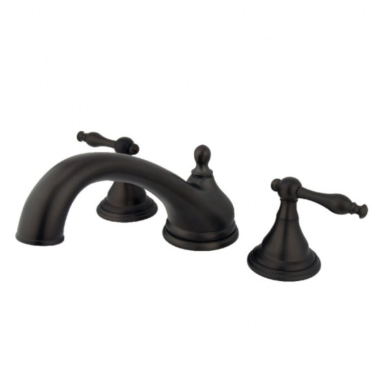 Kingston Brass Naples Roman Tub Faucet, Oil Rubbed Bronze