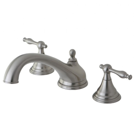 Kingston Brass Naples Roman Tub Faucet, Brushed Nickel