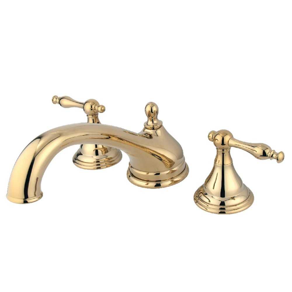 Kingston Brass Naples Roman Tub Faucet, Polished Brass