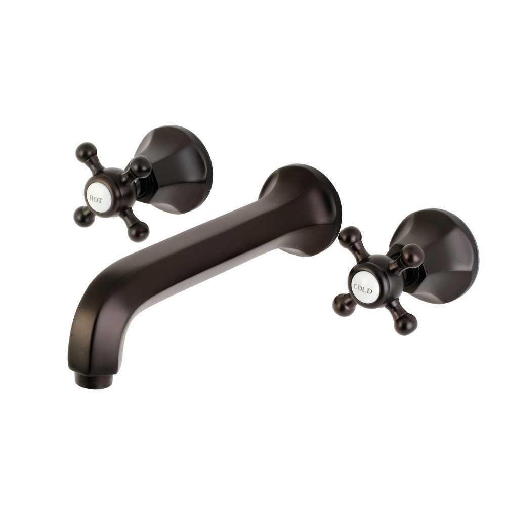 Kingston Brass Metropolitan 2-Handle Wall Mount Tub Faucet, Oil Rubbed Bronze Kingston Brass Metropolitan 2-Handle Wall Mount Tub Faucet, Oil Rubbed Bronze