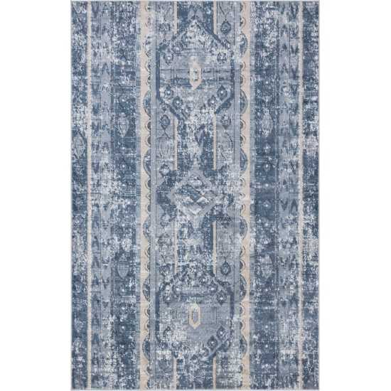 Rug Unique Loom Portland Blue Rectangular 5' 0 x 8' 0