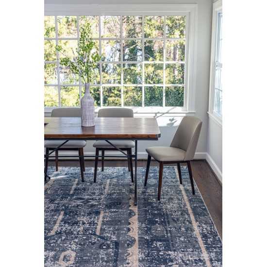 Rug Unique Loom Portland Blue Rectangular 5' 0 x 8' 0