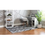Rug Unique Loom Portland White Rectangular 5' 0 x 8' 0