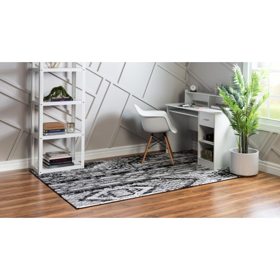 Rug Unique Loom Portland White Rectangular 5' 0 x 8' 0