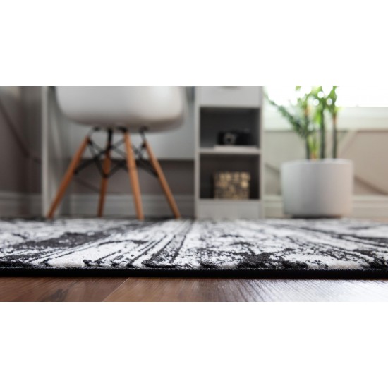 Rug Unique Loom Portland White Rectangular 5' 0 x 8' 0