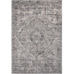 Rug Unique Loom Portland Light Gray Rectangular 4' 0 x 6' 0