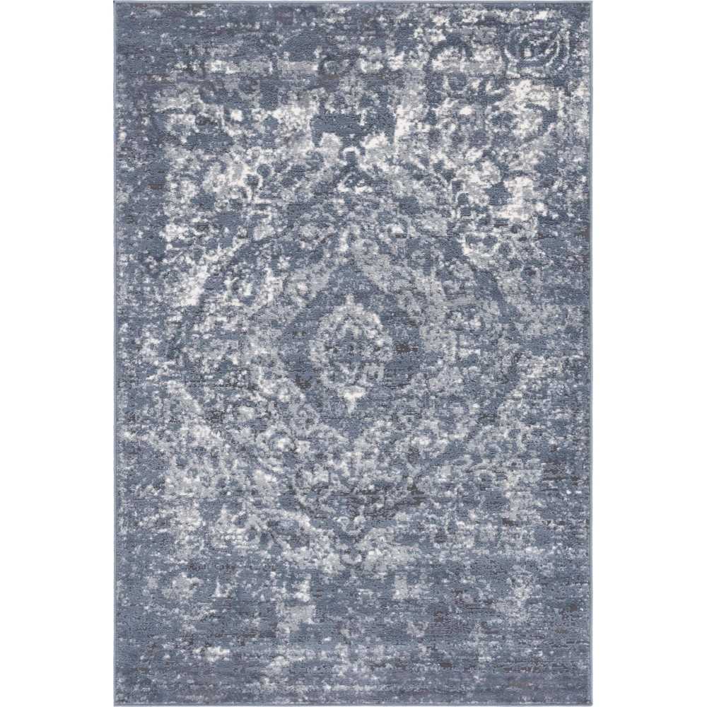 Rug Unique Loom Portland Blue Rectangular 4' 0 x 6' 0 Rug Unique Loom Portland Blue Rectangular 4' 0 x 6' 0