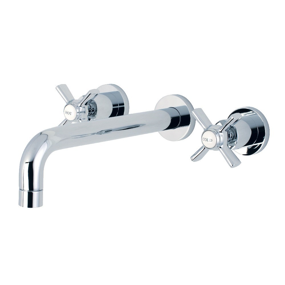 Kingston Brass Millennium 2-Handle Wall Mount Roman Tub Faucet, Polished Chrome Kingston Brass Millennium 2-Handle Wall Mount Roman Tub Faucet, Polished Chrome