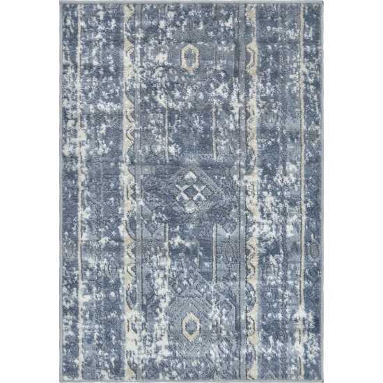 Rug Unique Loom Portland Blue Rectangular 2' 2 x 3' 0