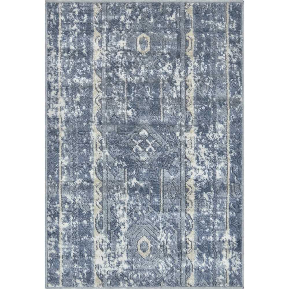 Rug Unique Loom Portland Blue Rectangular 2' 2 x 3' 0 Rug Unique Loom Portland Blue Rectangular 2' 2 x 3' 0